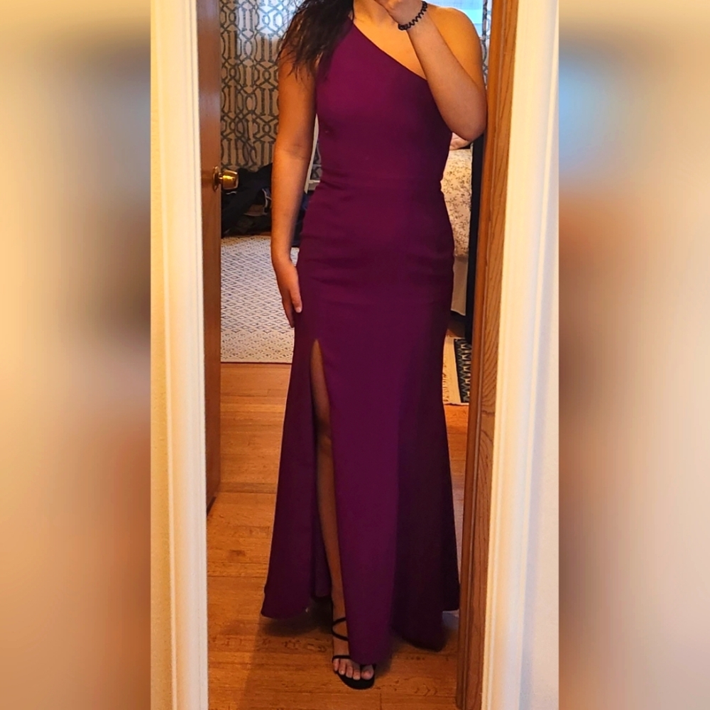 Pink Bridesmaid one shoulder dress size 2